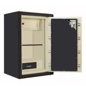 Electronic Security Safe With Steel Door Frame Showing Keypad Lock