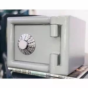 Metal Security Safe With Reinforced Steel Door And Lock System