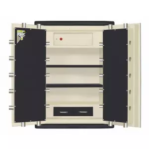 Steel Security Locker With Reinforced Door Lock Mechanism