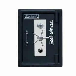 Steel Security Safe Showing Heavy-duty Door With Locking Mechanism