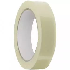 Rolls Of Transparent BOPP Cello Tape Stacked Neatly Showing Smooth Surface