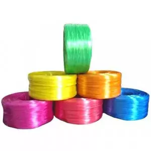 Close-up View Of Strong Natural Fiber Sutli Rope Used For Industrial Packing