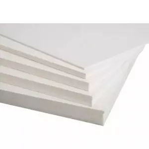 Stack Of White Thermocol Sheets Used For Packaging And Insulation