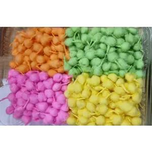 Cotton Wicks Arranged Neatly In Bundles Showing Different Sizes