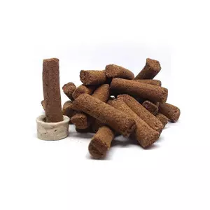 Packaged Herbal Dhoop Sticks Arranged Neatly Showing Natural Ingredients