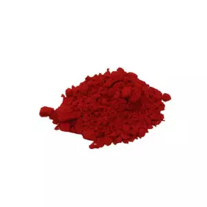 Bright Red Sindoor Powder Packed In Sealed Containers For Ceremonial Use
