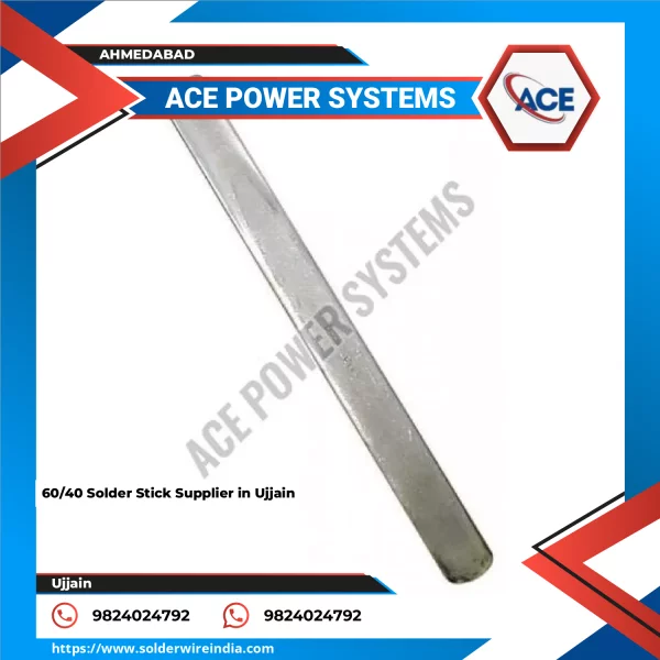 Close-up Of 60/40 Solder Stick Showing Smooth Surface For Electrical Connections