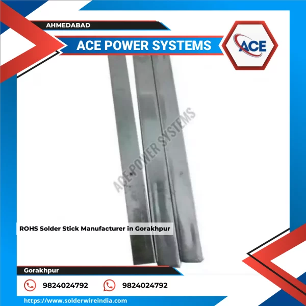 RoHS Compliant Solder Sticks Arranged Neatly On A Production Line