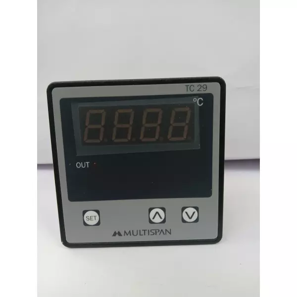 Multispan Temperature Controller Device Installed On Industrial Panel