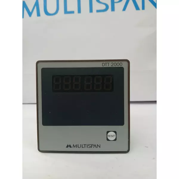 Time Totalizer Device Showing Digital Display Mounted On Factory Panel