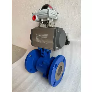 Pneumatic 2 PC Design Floating Ball Valve