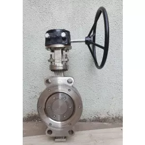 Triple Eccentric Wafer Type Butterfly Valve Metal Seated