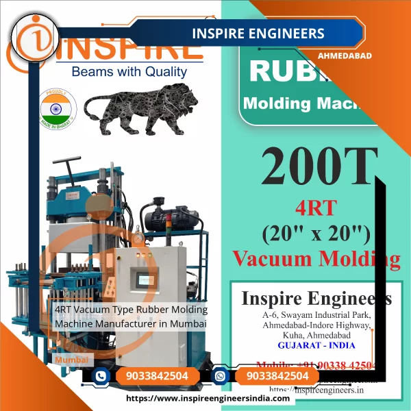 4RT Vacuum Type Rubber Molding Machine Manufacturer In Mumbai