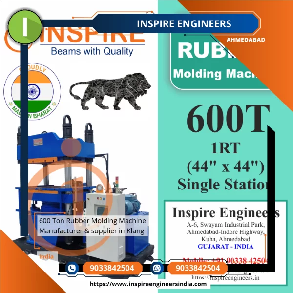 600 Ton Rubber Molding Machine Manufacturer & Supplier In Klang