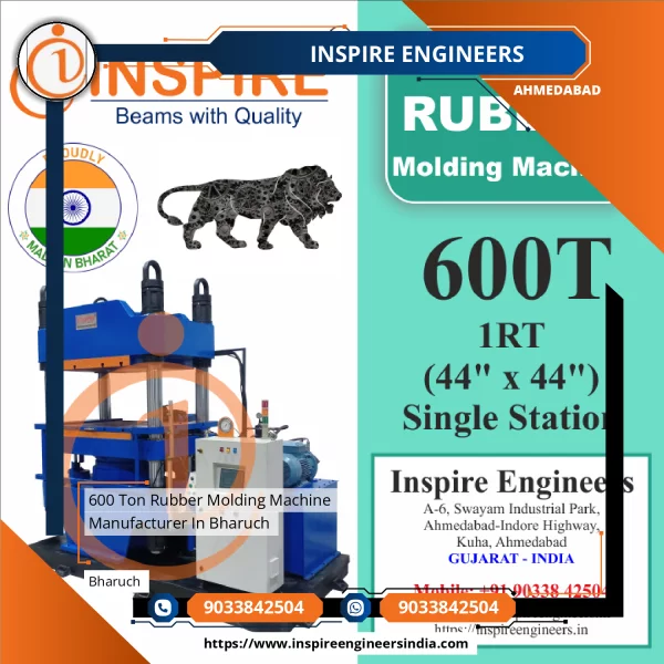 600 Ton Rubber Molding Machine Manufacturer In Bharuch