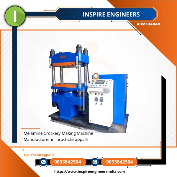 Melamine Crockery Making Machine Showing Hydraulic Press System