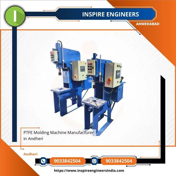 PTFE Molding Machine In Operation Showing Hydraulic Press Setup