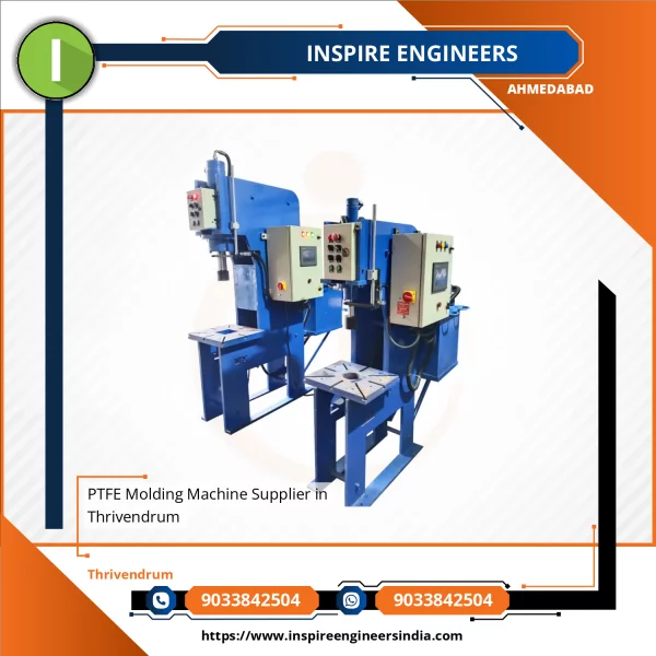PTFE Molding Machine Operating At An Industrial Site