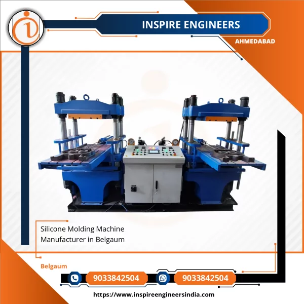 Silicone Molding Machine Operating In Industrial Setting