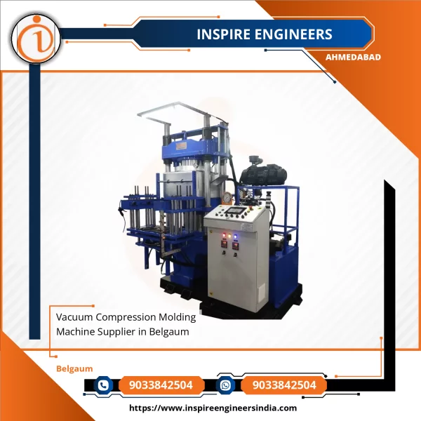 Vacuum Compression Molding Machine Working On Rubber Parts