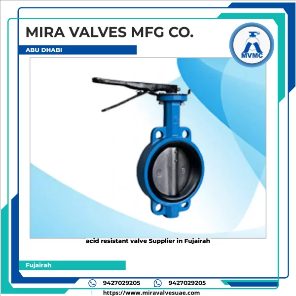 Close-up View Of An Acid Resistant Valve Used In Industrial Piping
