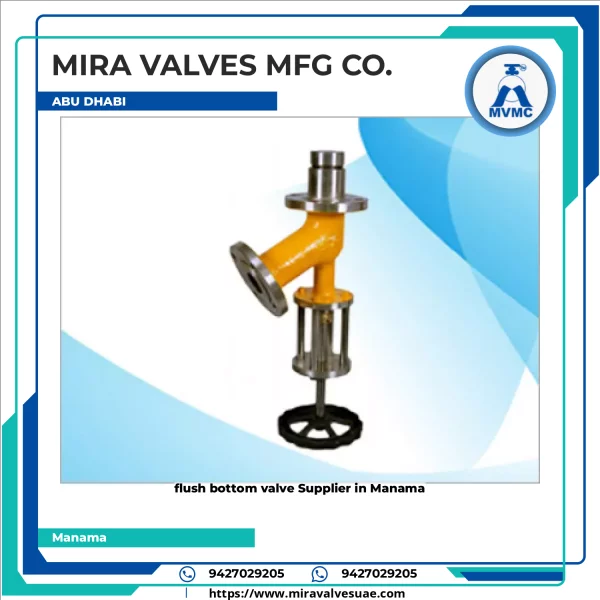 Flush Bottom Valve Showing Valve Body And Sealing Mechanism