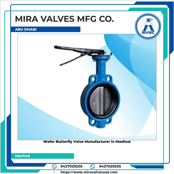 Wafer Butterfly Valve Installed In Industrial Piping