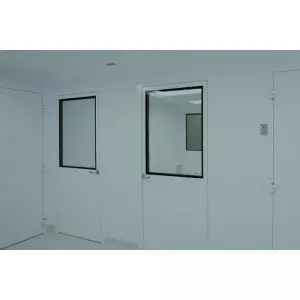 Fire Rated Clean Room Door Installed In A Healthcare Facility