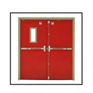 Fire Rated Steel Door Installed In Commercial Building