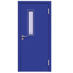Fire Retardant Exit Door Installed At A Commercial Building Entrance