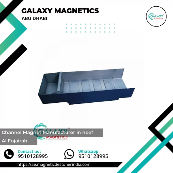 Channel Magnet Installed On Conveyor System Filtering Ferrous Materials