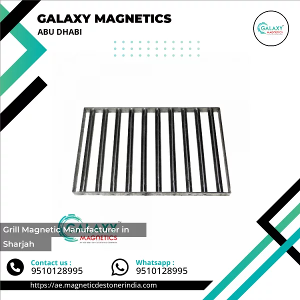 Grill Magnetic Separator Installed Above Conveyor Belt
