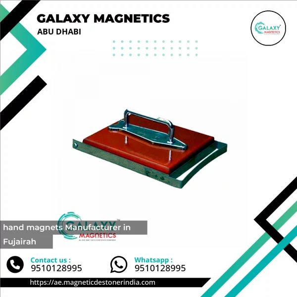 Hand Magnet Used For Picking Metal Pieces In Industrial Setting