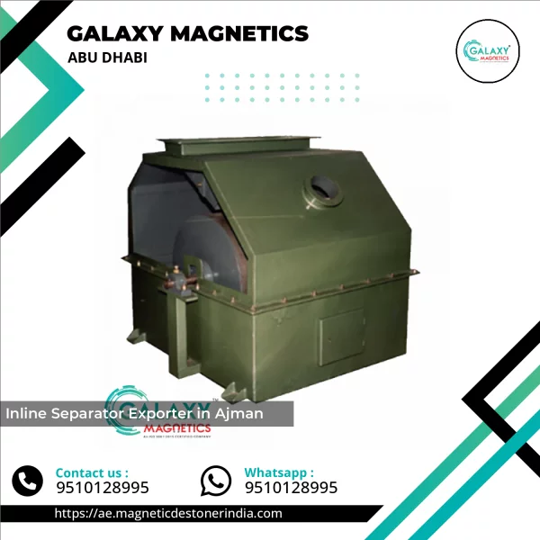 Industrial Inline Magnetic Separator Installed In A Production Line