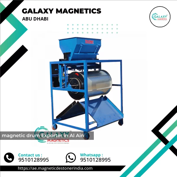 Industrial Magnetic Drum Separator Used In Material Handling