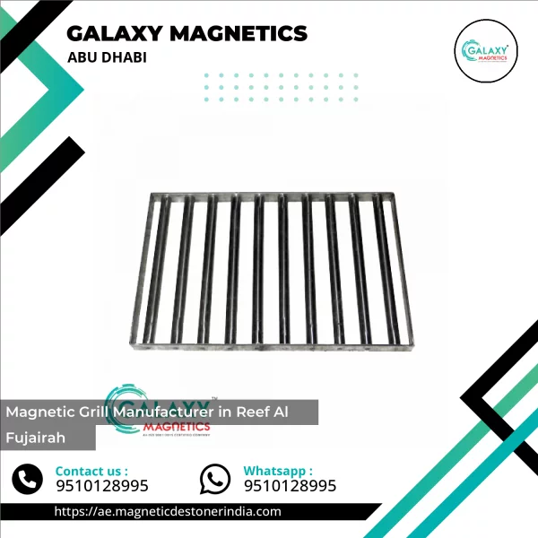 Industrial Magnetic Grill Installed On Conveyor Belt