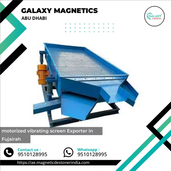 Motorized Vibrating Screen Used In Industrial Material Processing