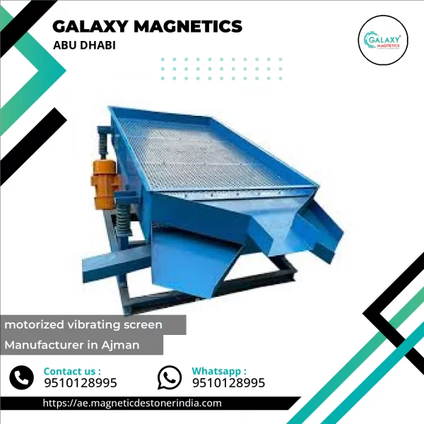 Motorized Vibrating Screen Installed In An Industrial Facility