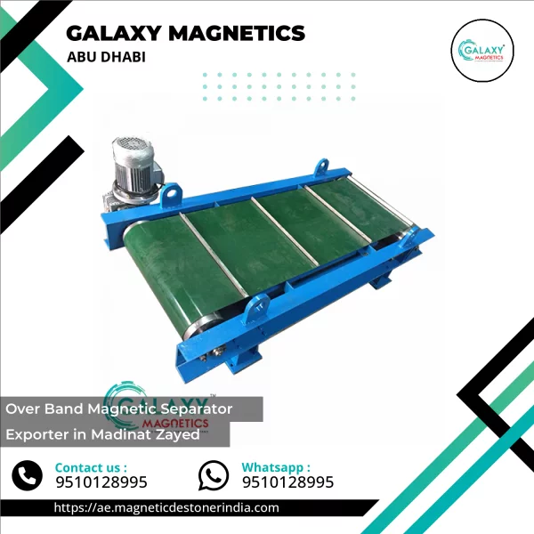 Over Band Magnetic Separator Installed Above Conveyor Belt