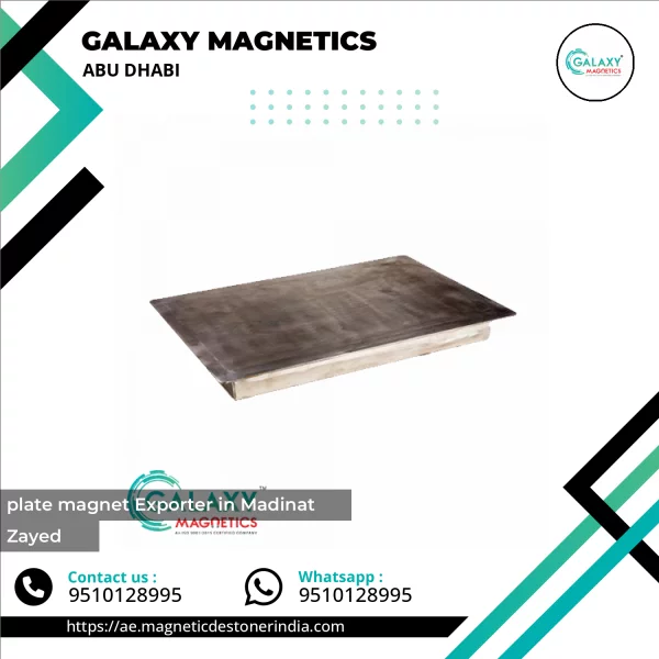 Industrial Plate Magnet Installed In Material Processing Line