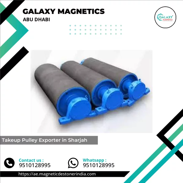 Takeup Pulley Used In Industrial Conveyor System
