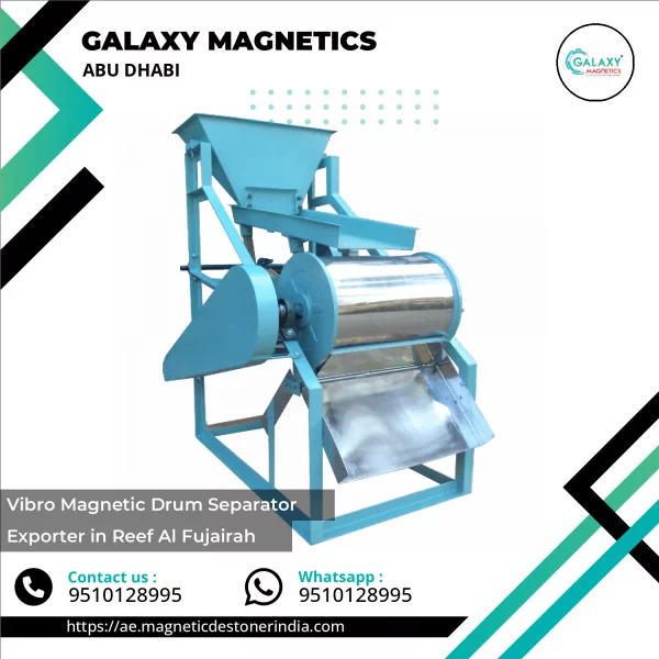 Vibro Magnetic Drum Separator Working In Industrial Plant