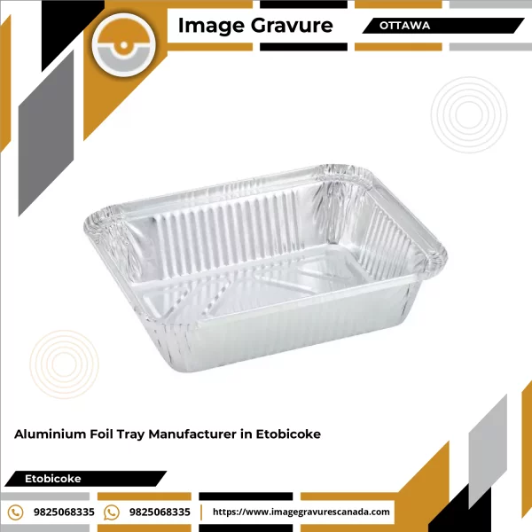 Stack Of Aluminium Foil Trays Used For Food Packaging