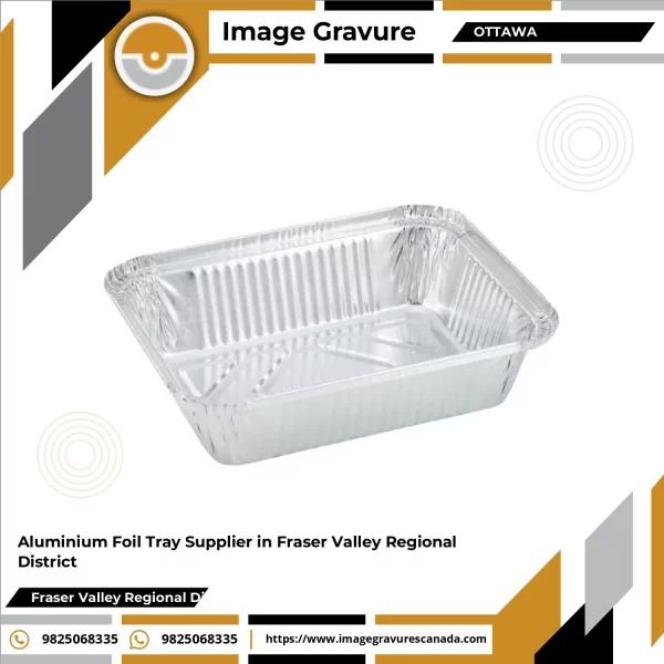 Aluminium Foil Trays Stacked Neatly Showing Shiny Metallic Surfaces