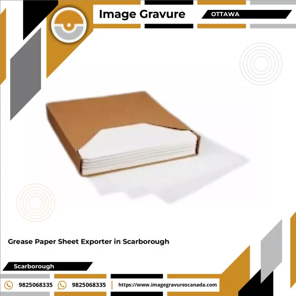 Stack Of Grease Paper Sheets Used For Food Wrapping