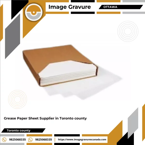 Stack Of Grease Paper Sheets Used For Food Wrapping