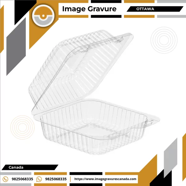 Pet Clear Hinged Lid Container Manufacturers In Montreal