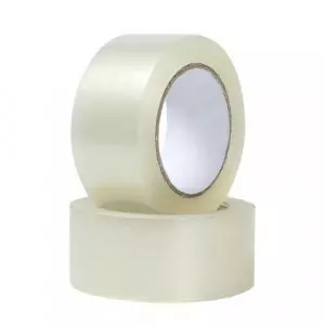 Rolls Of Micron Self Adhesive Tape Stacked Ready For Shipment