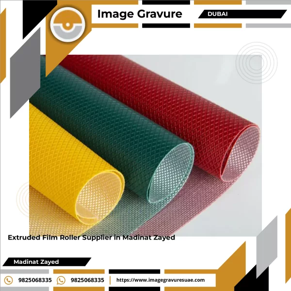 Extruded Film Roller Showing Engraved Pattern And Polished Surface Ready For Installation