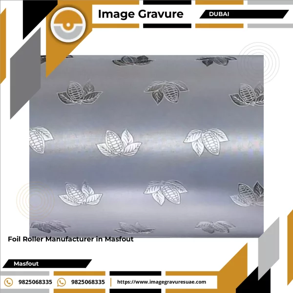Close-up Image Of A Precision Engraved Foil Roller Used In Packaging
